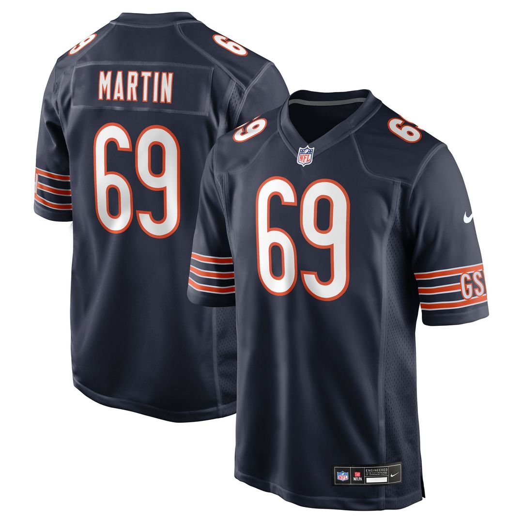 Chicago Bears Jeremiah Martin Nike Team Game Jersey - Navy