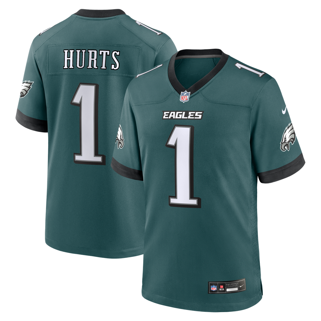 Philadelphia Eagles Jalen Hurts Nike Team Game Jersey - Midnight Green