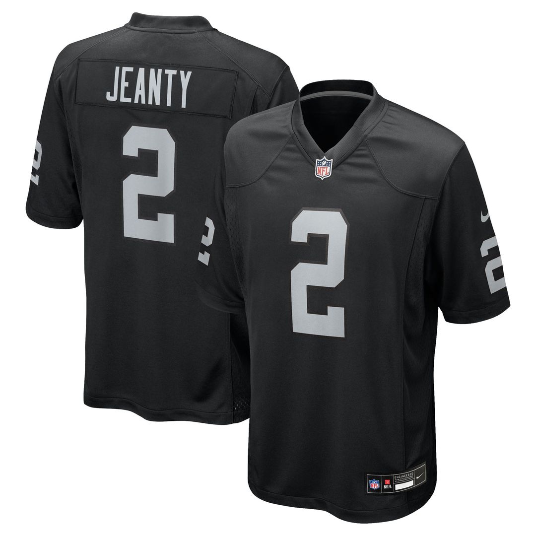 Las Vegas Raiders Ashton Jeanty Nike Team Game Jersey - Black
