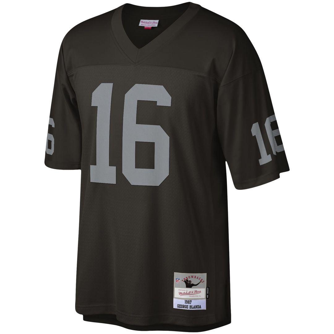 Las Vegas Raiders George Blanda Mitchell & Ness Legacy Replica Jersey - Black