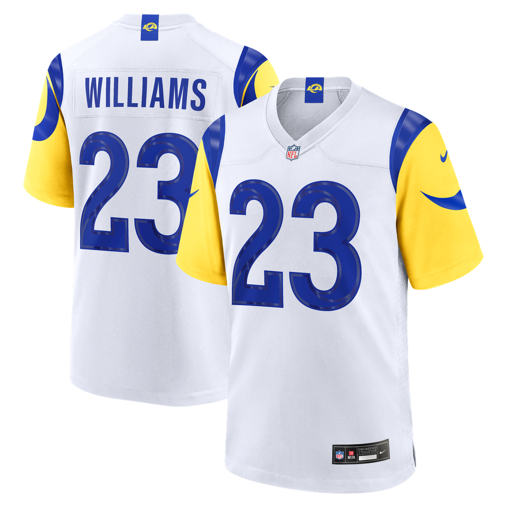 Los Angeles Rams Kyren Williams Nike White Game Player Jersey - White