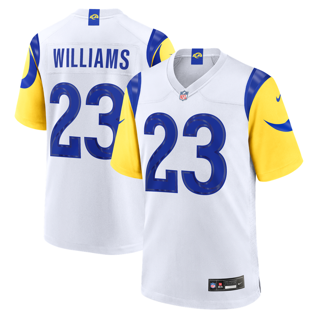 Los Angeles Rams Kyren Williams Nike White Game Player Jersey - White