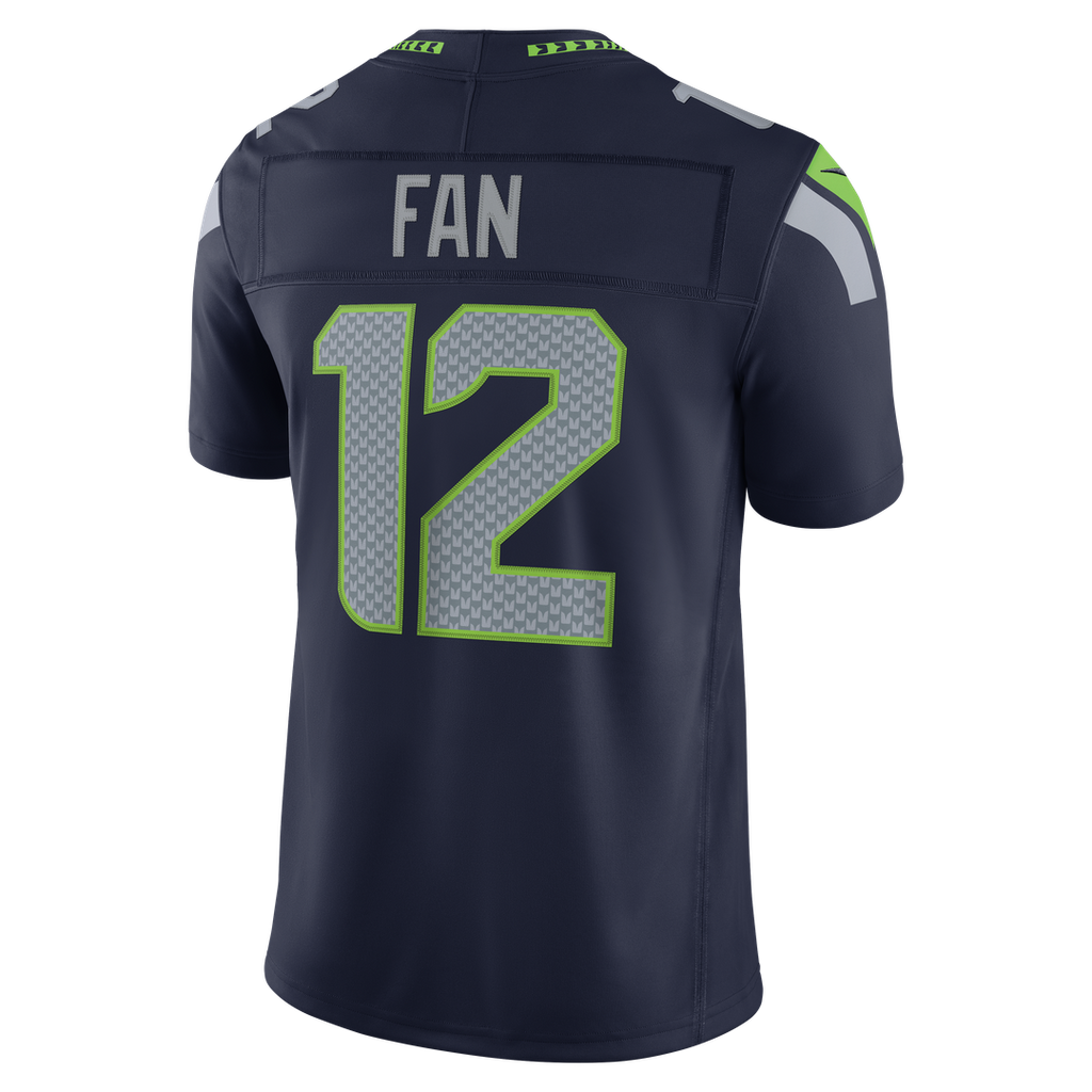 Seattle Seahawks 12s Nike Alternate Vapor F.U.S.E. Stitched Limited Jersey - Royal