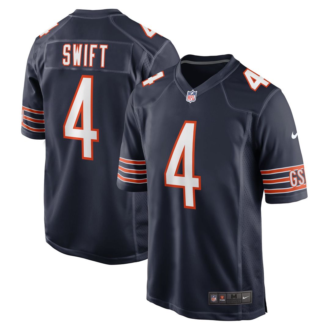 Chicago Bears D'Andre Swift Nike Game Jersey - Navy