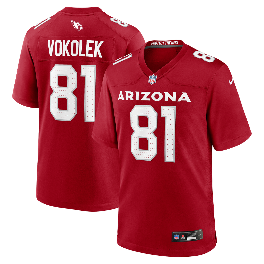 Arizona Cardinals Travis Vokolek Nike Team Game Jersey - Cardinal