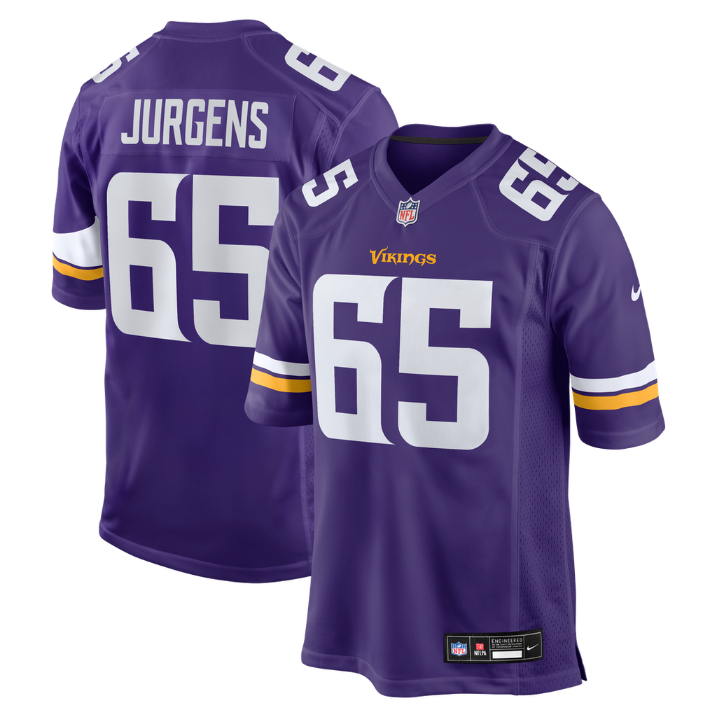 Minnesota Vikings Michael Jurgens Nike Game Jersey - Purple