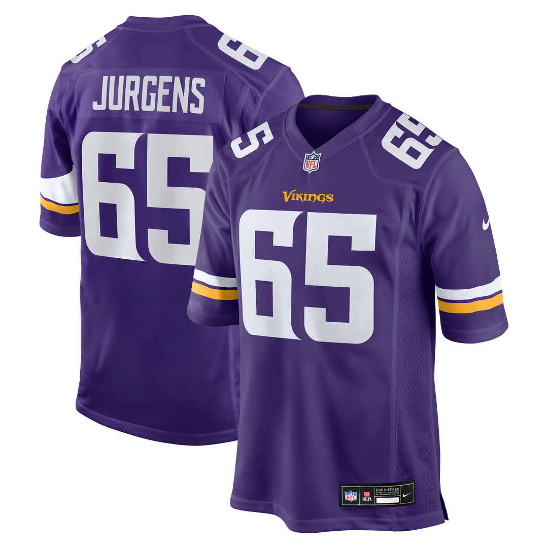 Minnesota Vikings Michael Jurgens Nike Game Jersey - Purple