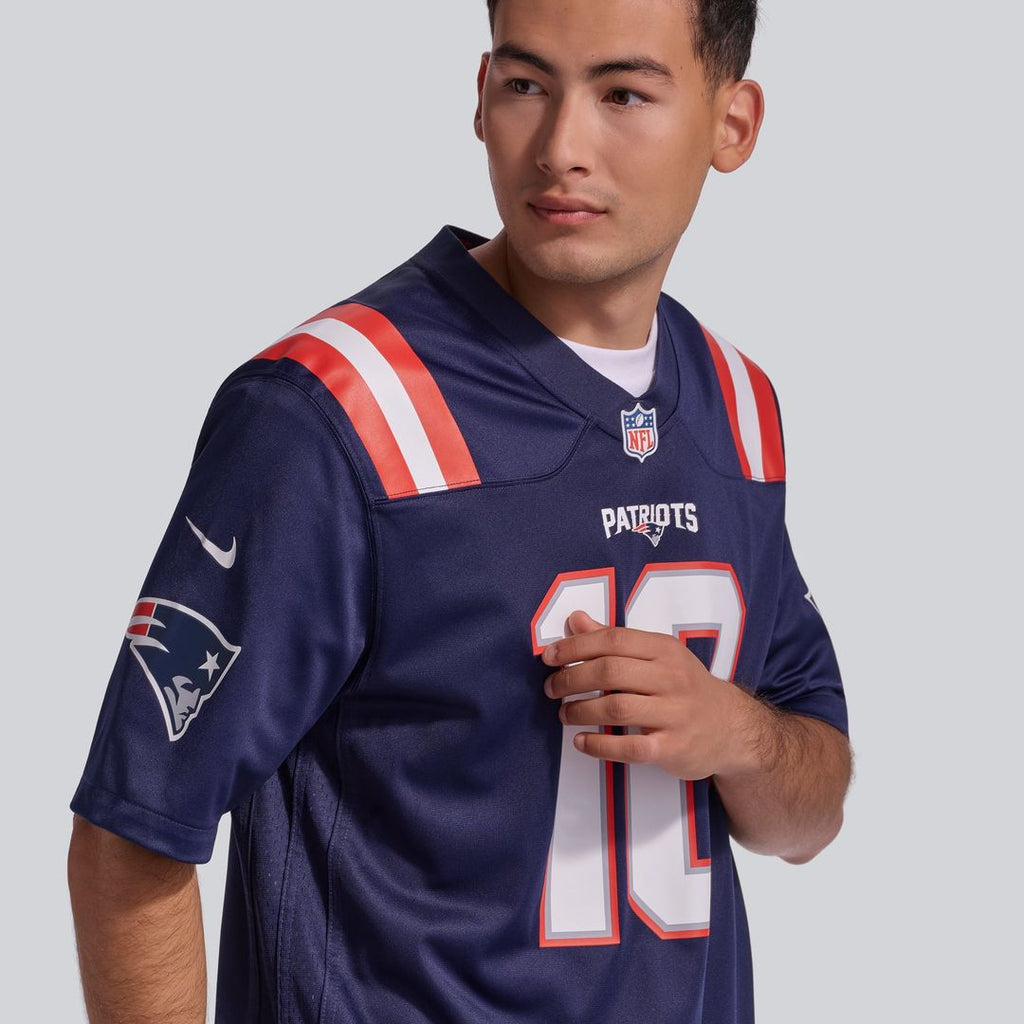 New England Patriots Drake Maye Nike Player Game Jersey - Navy