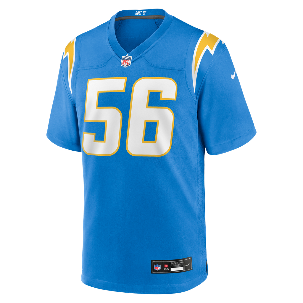 Los Angeles Chargers Shawne Merriman Nike Game Retired Player Jersey - Powder Blue