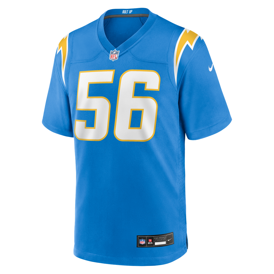 Los Angeles Chargers Shawne Merriman Nike Game Retired Player Jersey - Powder Blue