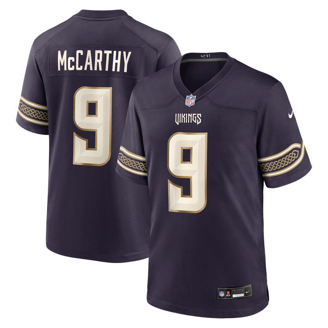Minnesota Vikings J.J McCarthy Nike 2026 Rivalries Collection Game Jersey - Purple