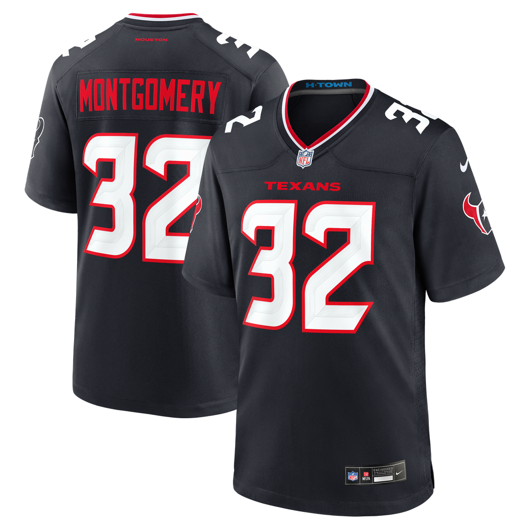 Houston Texans David Montgomery Nike Game Jersey - Navy