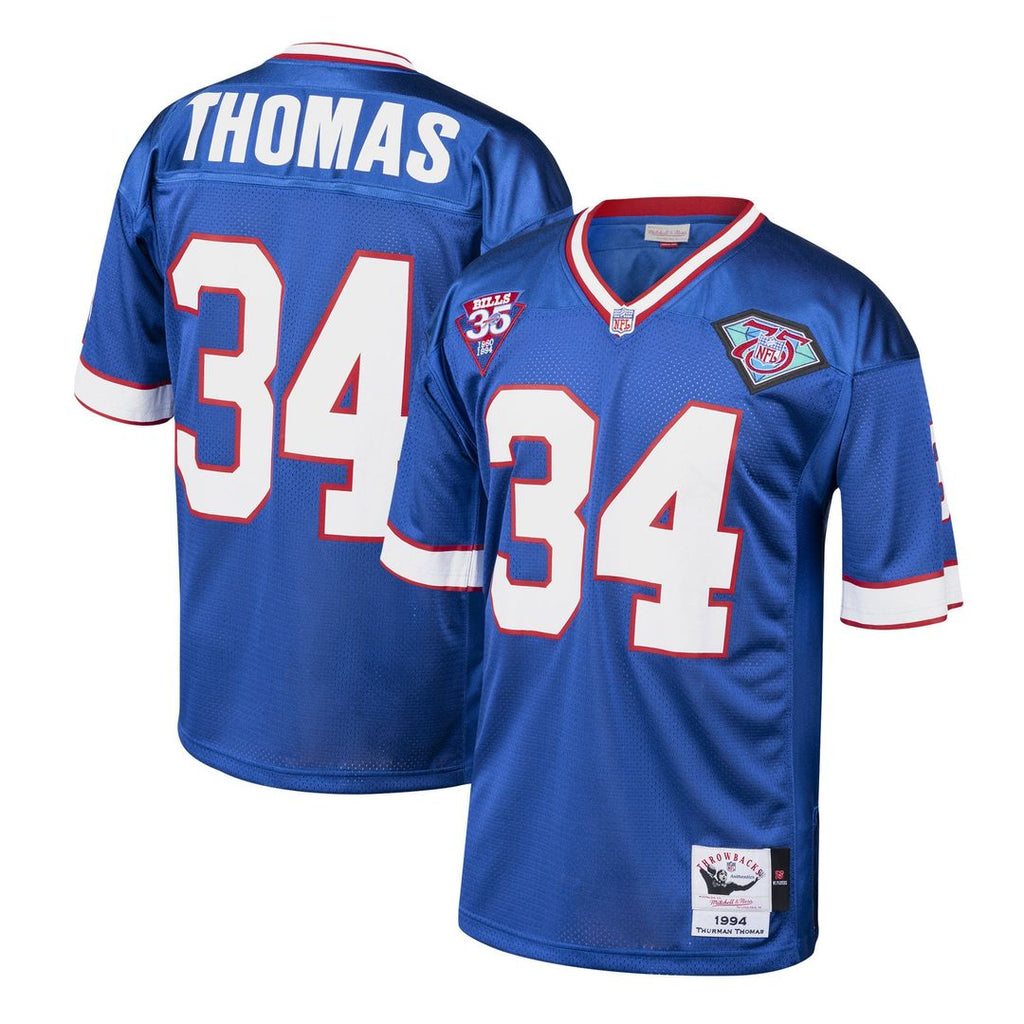 Buffalo Bills 1985 Thurman Thomas Mitchell & Ness Authentic Throwback Retired Player Jersey - Royal