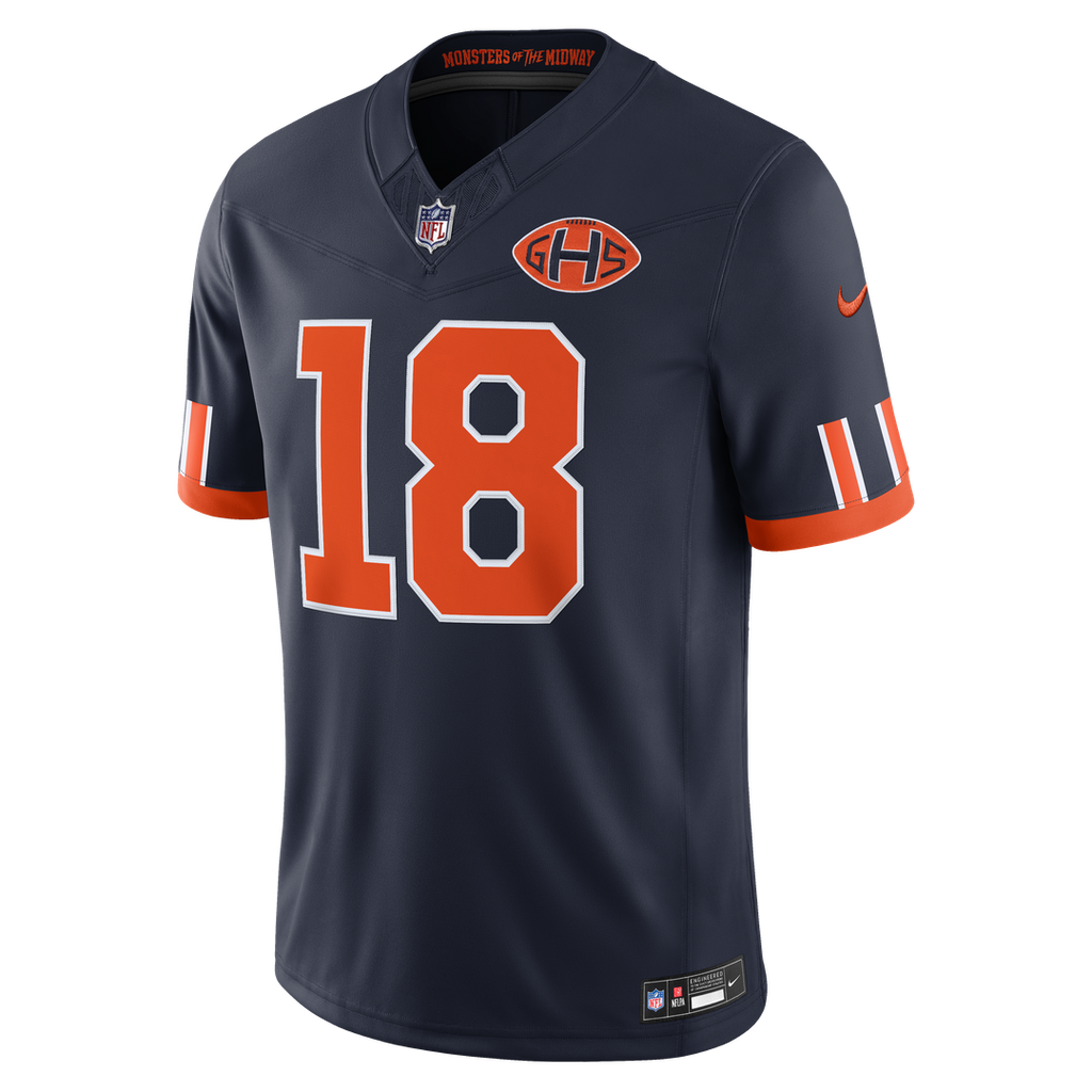 Chicago Bears Caleb Williams Nike 2026 Rivalries Collection Stitched Limited Jersey - Navy