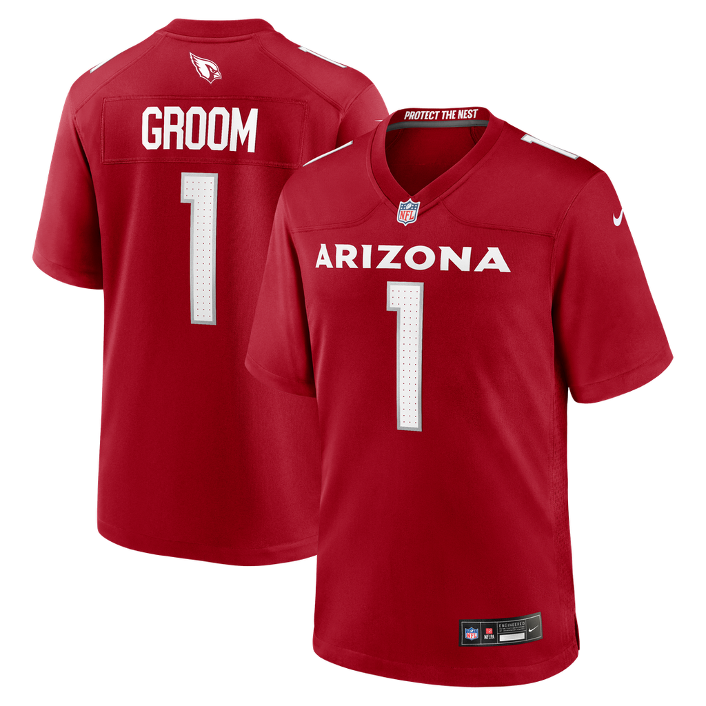 Arizona Cardinals Number 1 Groom Nike Game Jersey - Cardinal