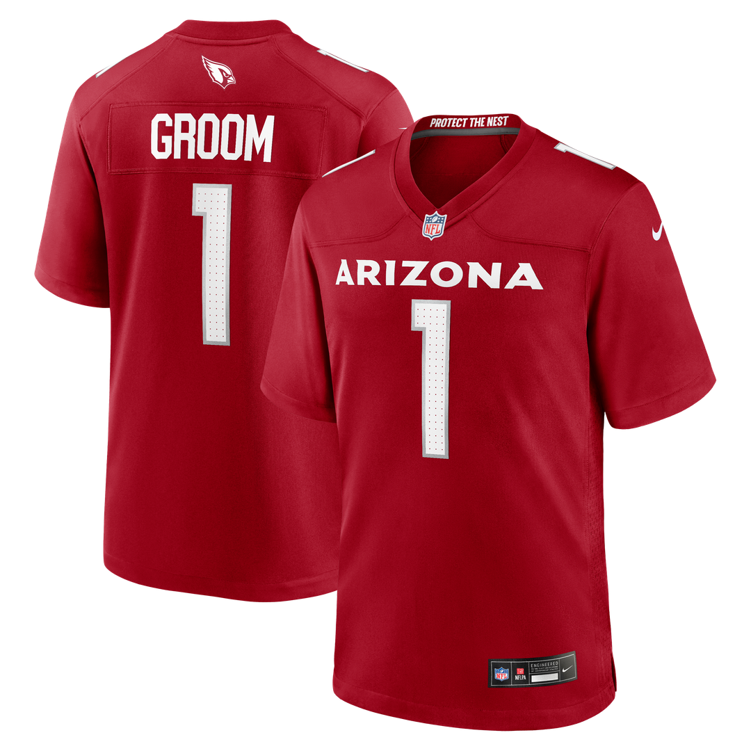 Arizona Cardinals Number 1 Groom Nike Game Jersey - Cardinal
