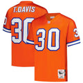 Denver Broncos Terrell Davis Mitchell & Ness 1995 Authentic Throwback Retired Player Jersey - Orange