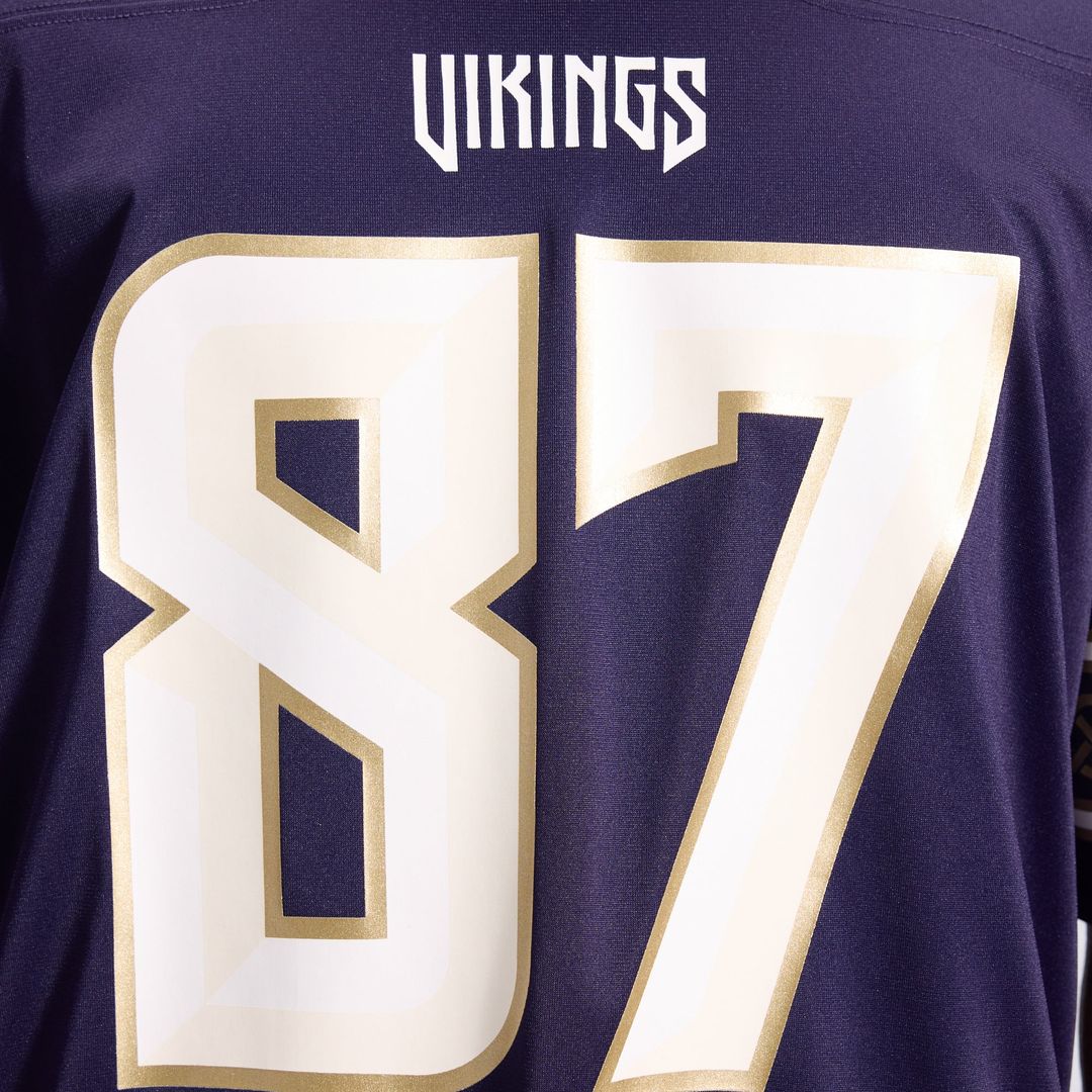 Minnesota Vikings T.J. Hockenson Nike 2026 Rivalries Collection Game Jersey - Purple