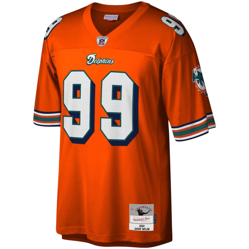 Miami Dolphins Jason Taylor Mitchell & Ness Big & Tall 2004 Retired Player Replica Jersey - Orange