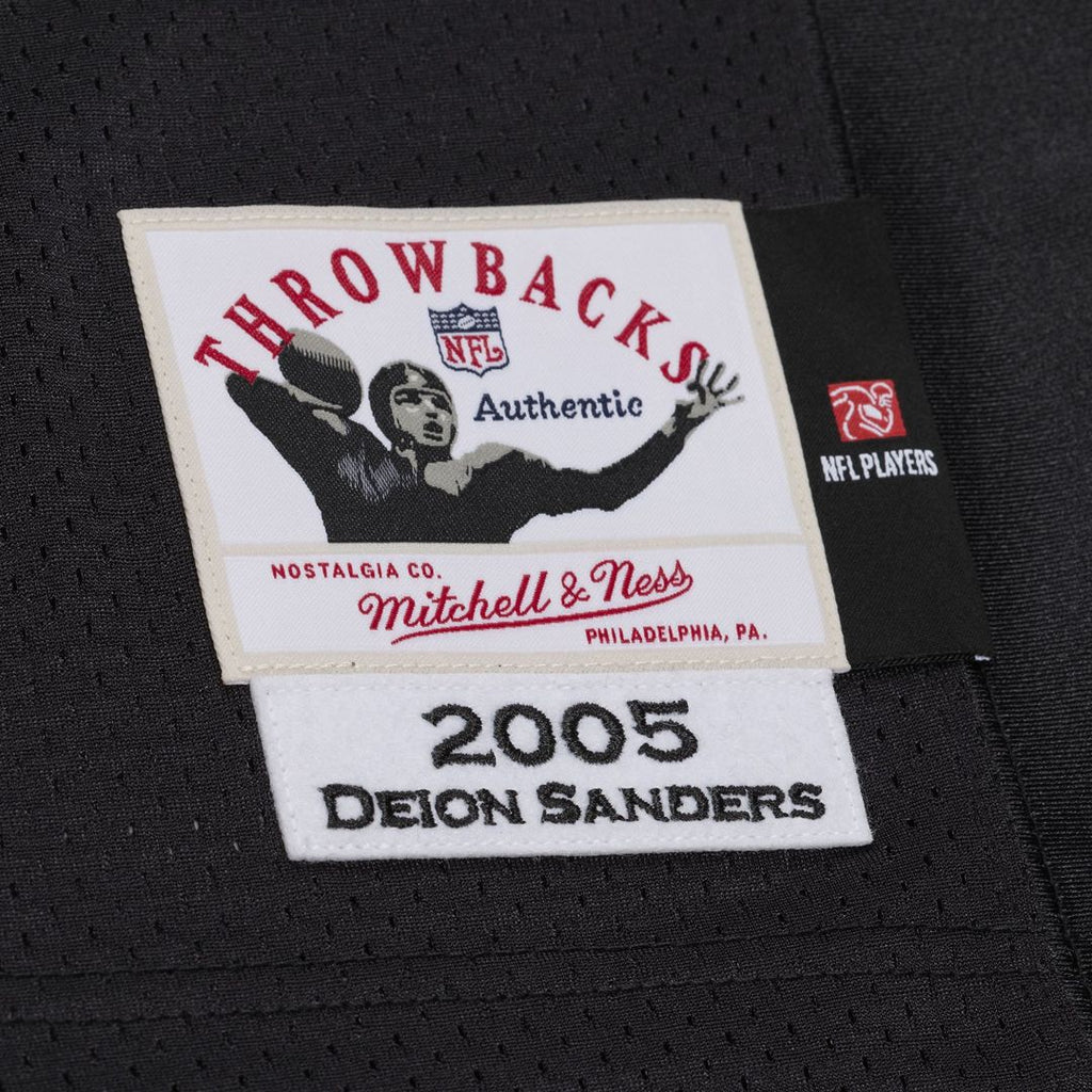 Baltimore Ravens Deion Sanders Mitchell & Ness 2005 Authentic Throwback Jersey - Black