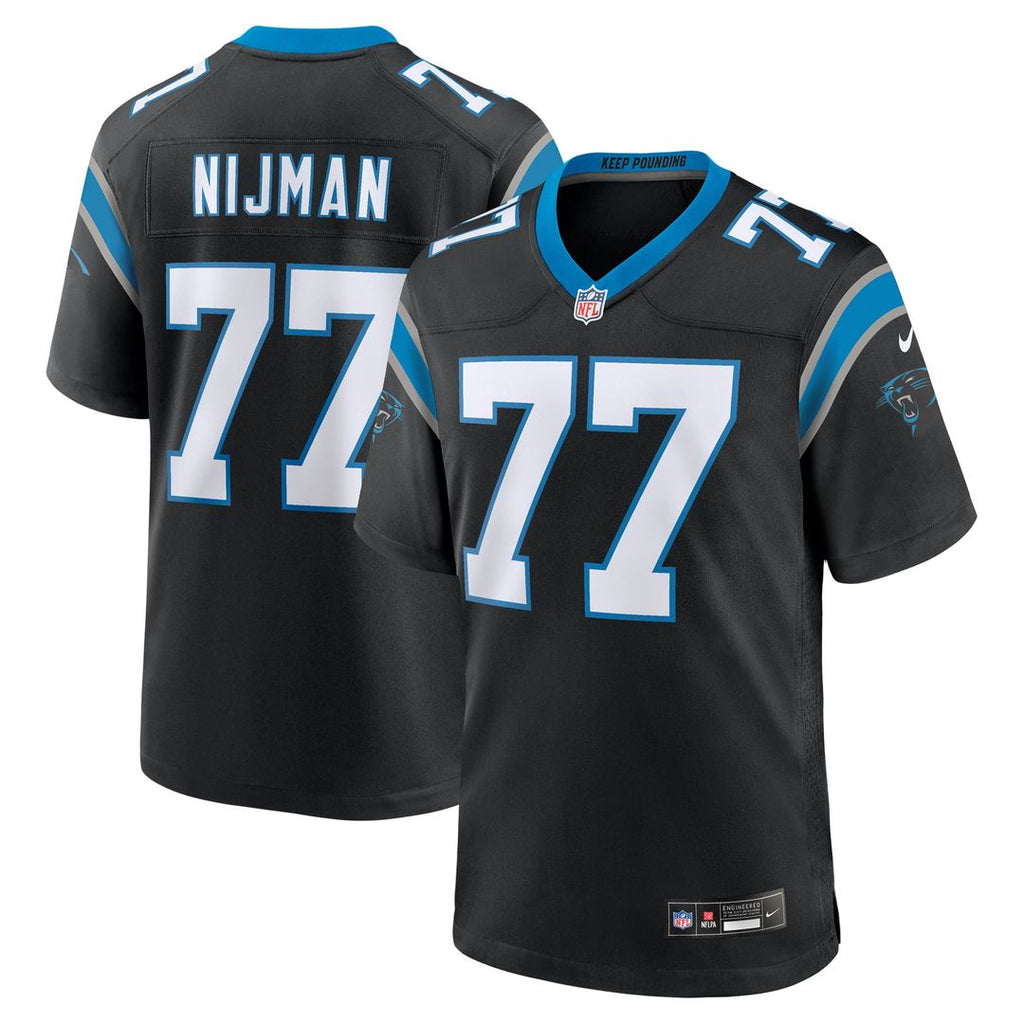 Carolina Panthers Yosh Nijman Nike Game Jersey - Black