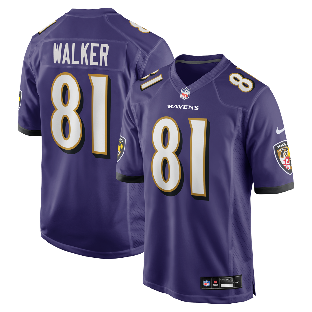 Baltimore Ravens Devontez Walker Nike Team Game Jersey - Purple