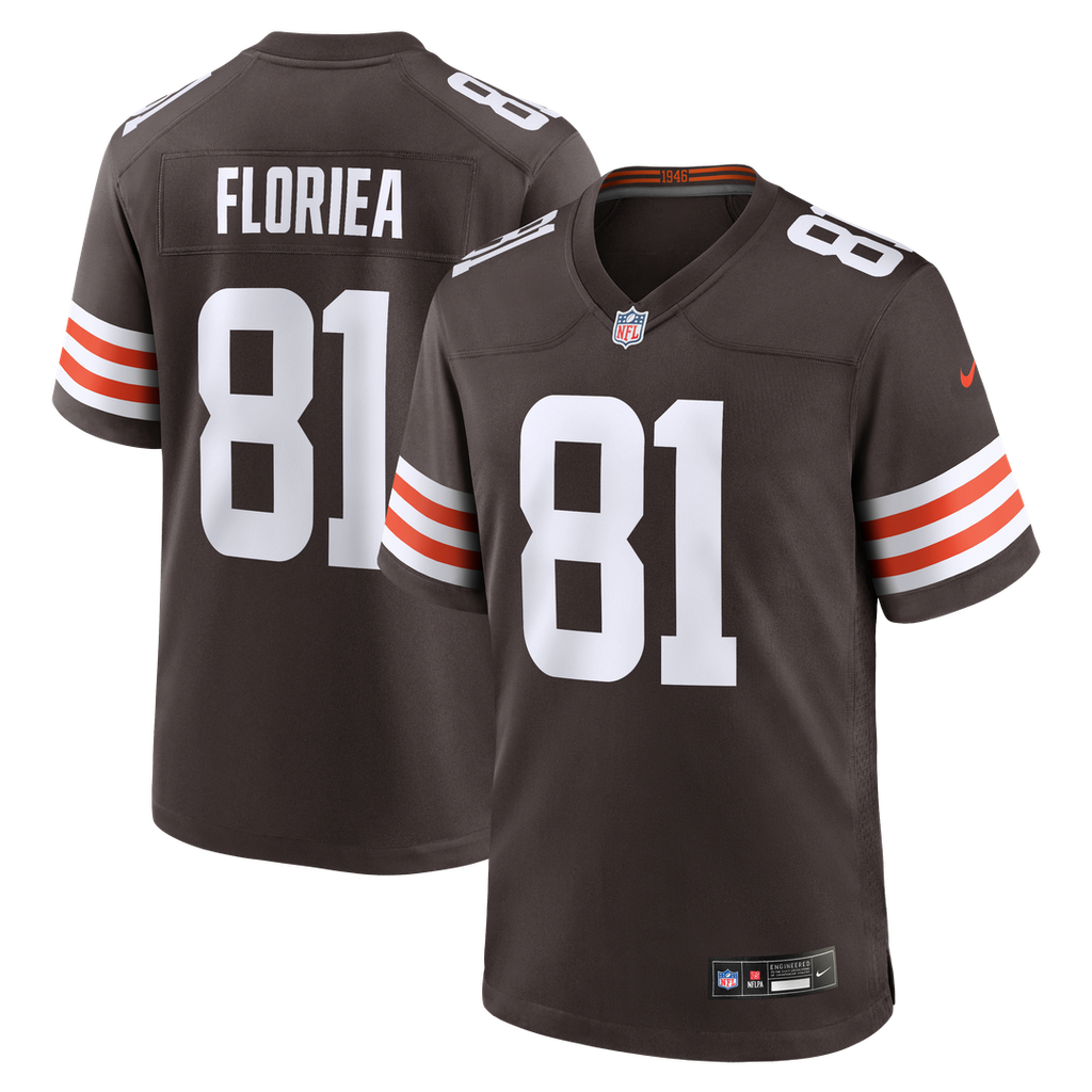 Cleveland Browns Luke Floriea Nike Team Game Jersey - Brown