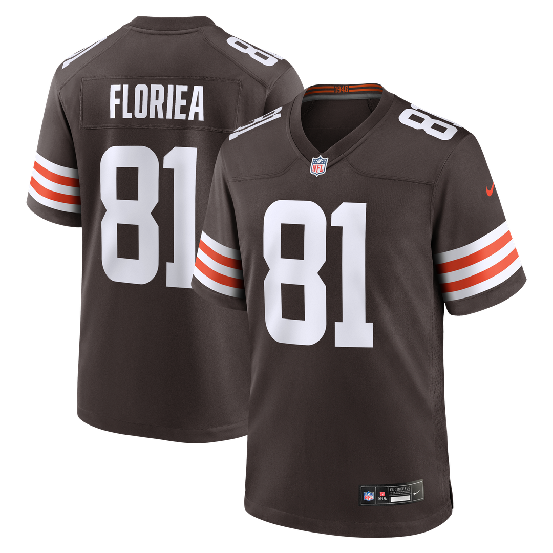 Cleveland Browns Luke Floriea Nike Team Game Jersey - Brown
