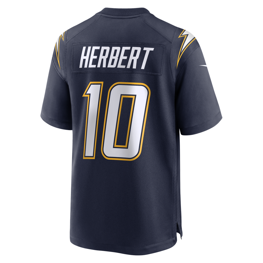 Los Angeles Chargers Justin Herbert Nike Alternate Charger Power Game Player Jersey - Gold