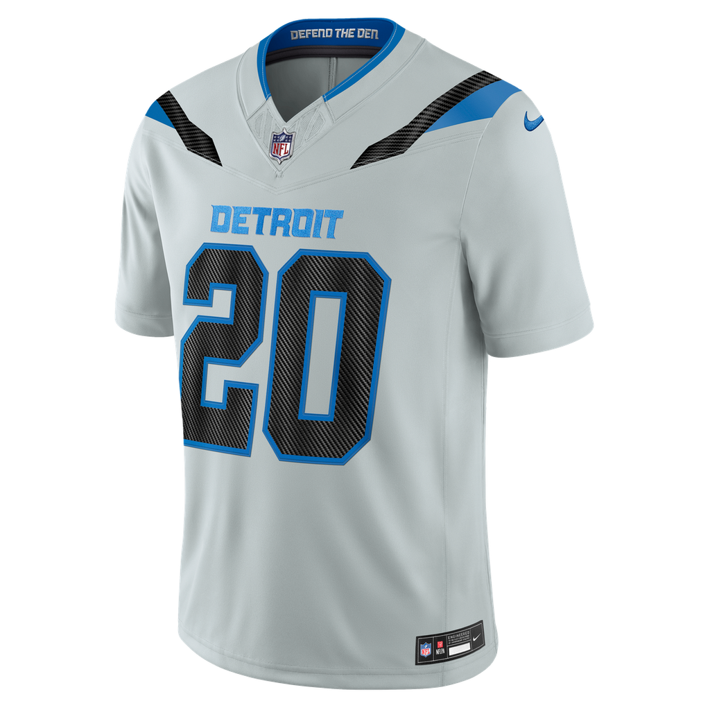 Detroit Lions Barry Sanders Nike 2026 Rivalries Collection Stitched Limited Jersey - Silver