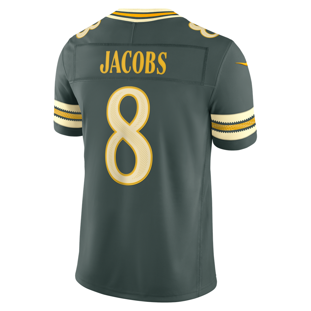 Green Bay Packers Josh Jacobs Nike 2026 Rivalries Collection Stitched Limited Jersey - Green
