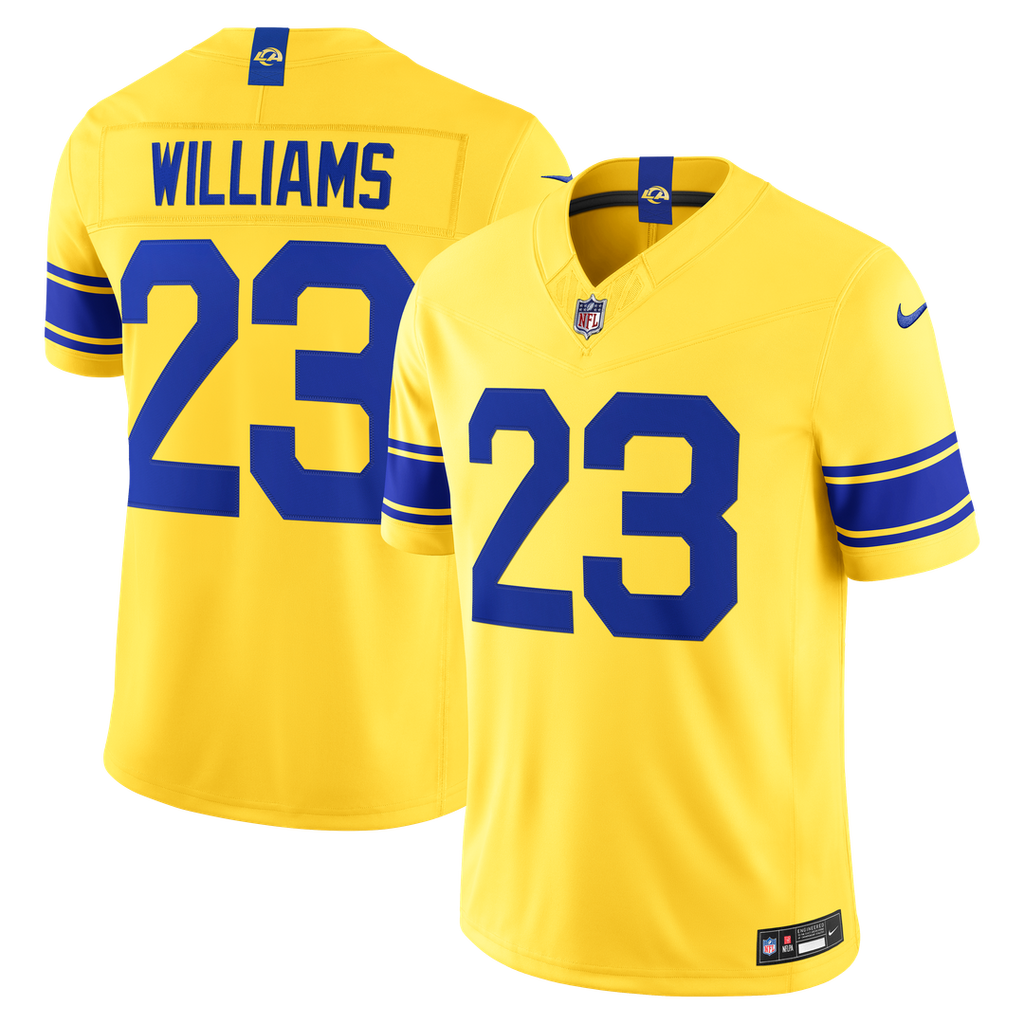 Los Angeles Rams Kyren Williams Nike Vapor F.U.S.E. Stitched Limited Jersey - White