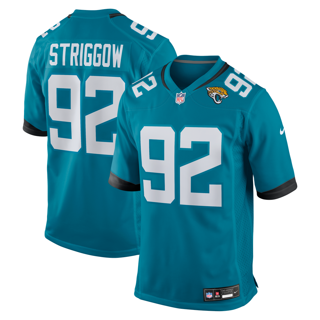 Jacksonville Jaguars Danny Striggow Nike Team Game Jersey - Teal