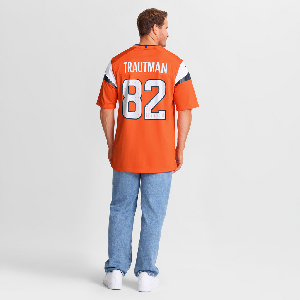 Denver Broncos Adam Trautman Nike Team Game Jersey - Orange