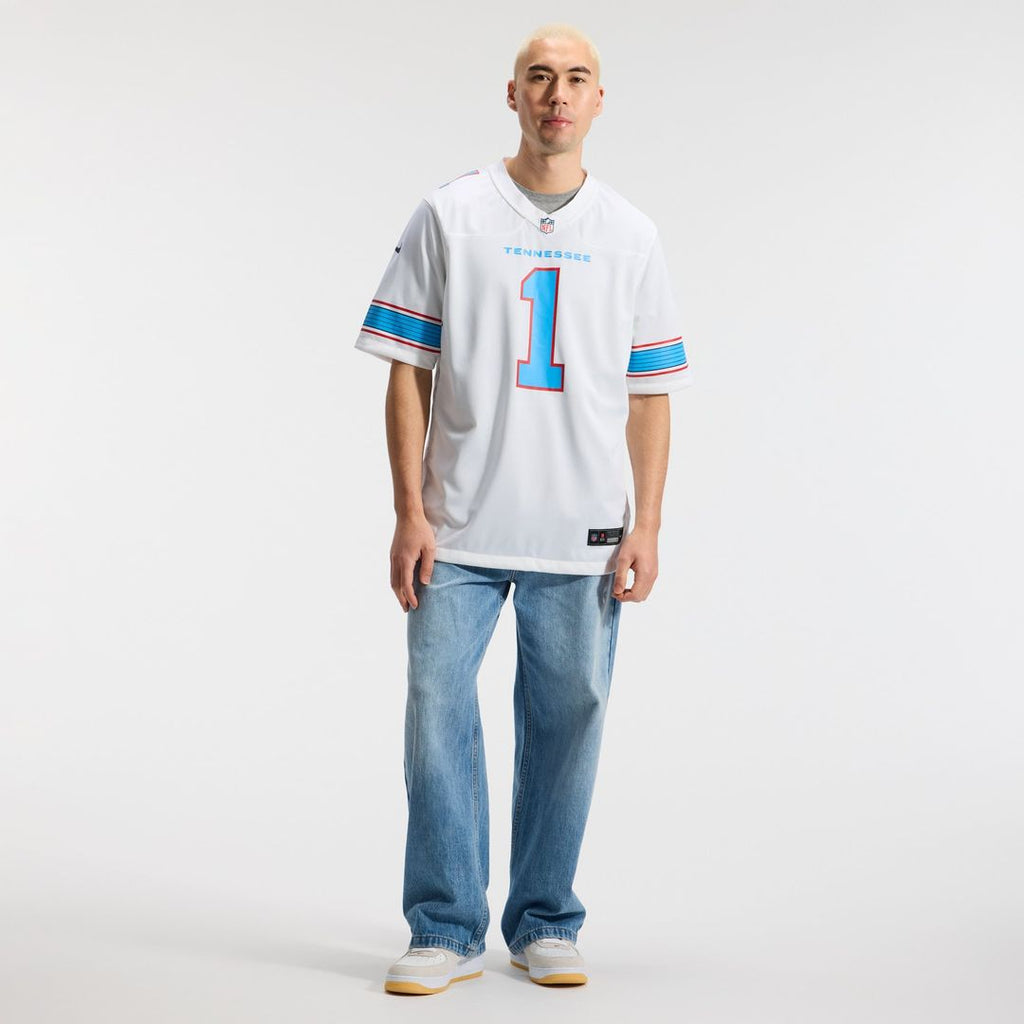 Tennessee Titans Cameron Ward Nike Game Jersey - Light Blue