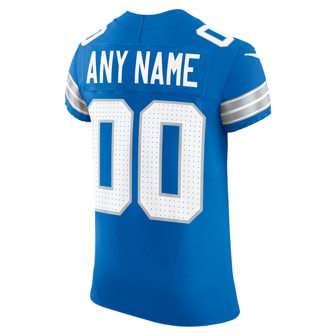 Detroit Lions Nike Team Vapor F.U.S.E. Elite Custom Jersey - Blue