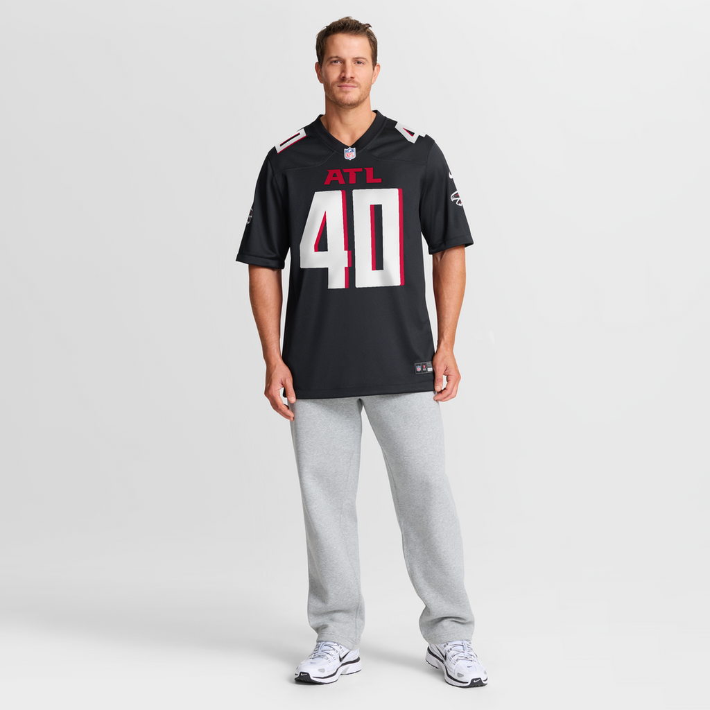 Atlanta Falcons JD Bertrand Nike Team Game Jersey - Black