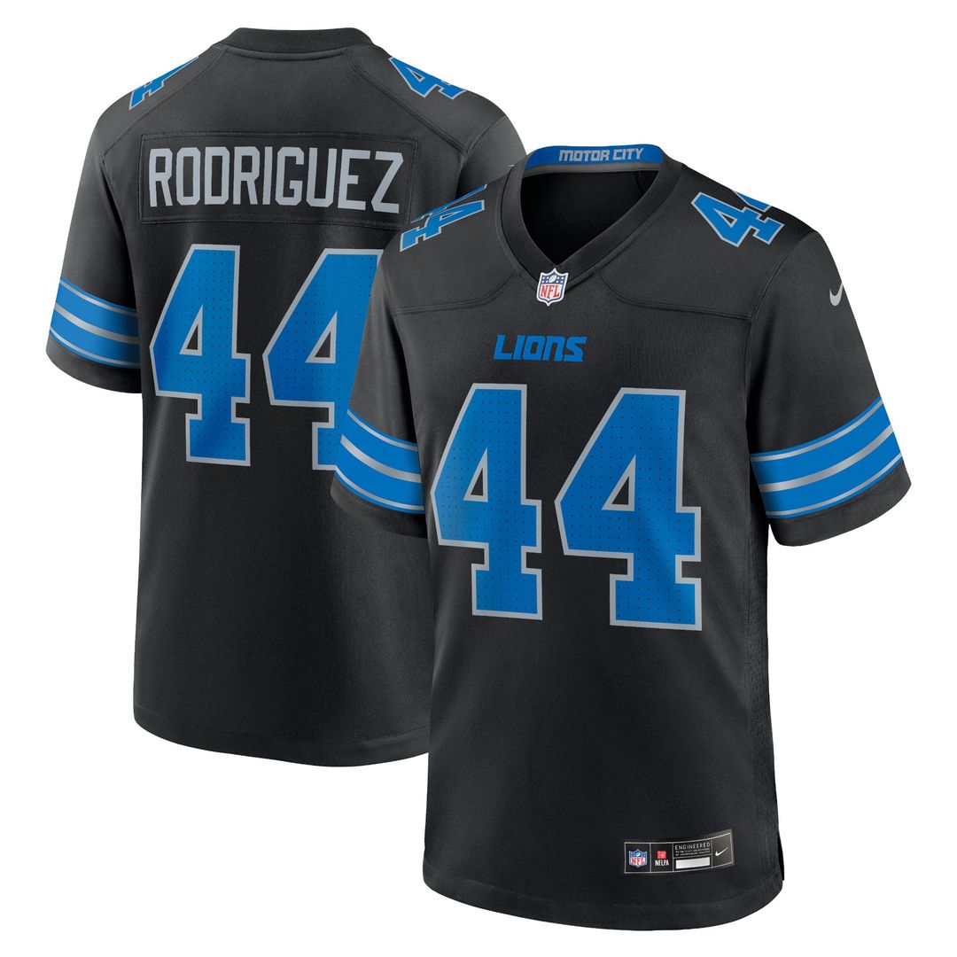 Detroit Lions Malcolm Rodriguez Nike 2nd Alternate Game Jersey - Black