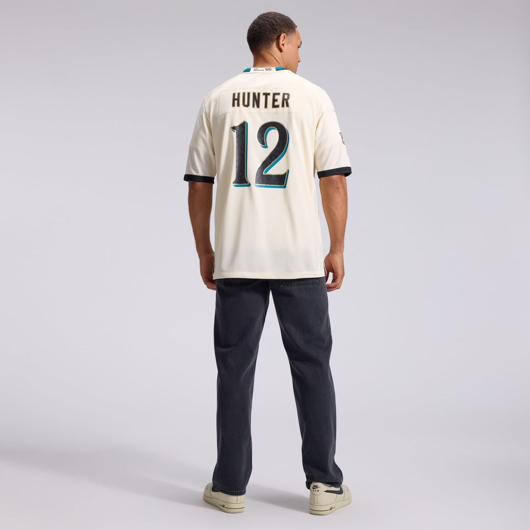 Jacksonville Jaguars Travis Hunter Nike 2026 Rivalries Collection Game Jersey - Natural