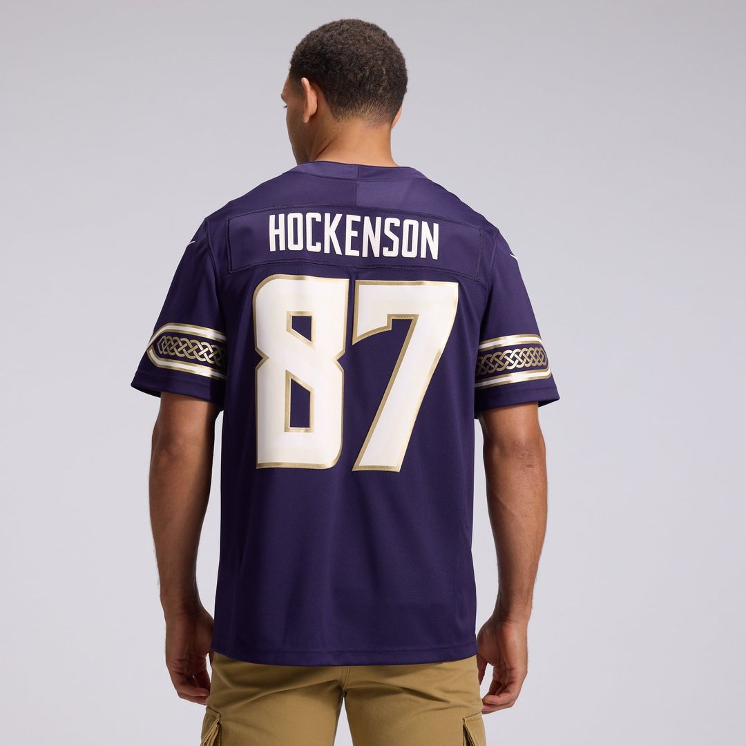 Minnesota Vikings T.J. Hockenson Nike 2026 Rivalries Collection Stitched Limited Jersey - Purple