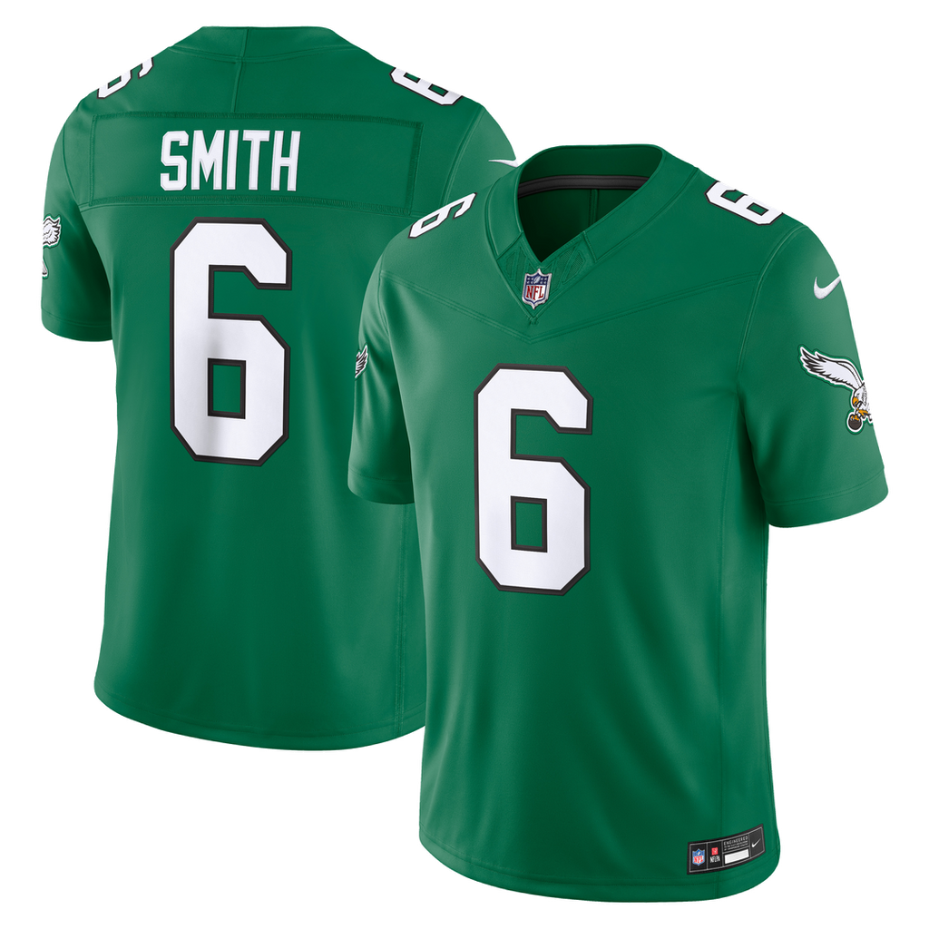 Philadelphia Eagles DeVonta Smith Nike Alternate Vapor F.U.S.E. Stitched Limited Jersey - Kelly Green
