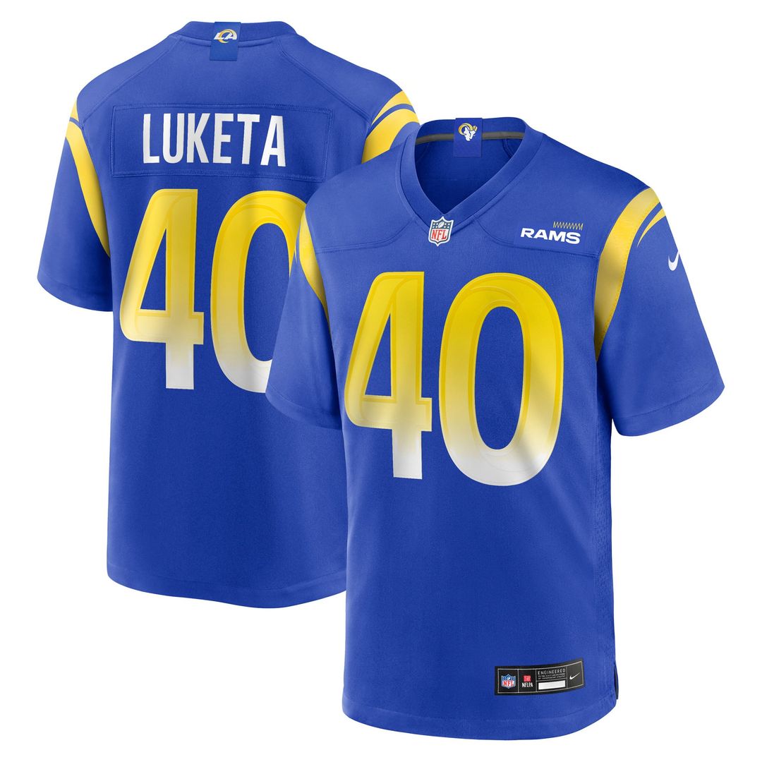 Los Angeles Rams Jesse Luketa Nike Team Game Jersey - Royal