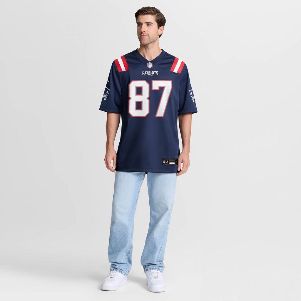 New England Patriots Romeo Doubs Nike Game Jersey - Navy