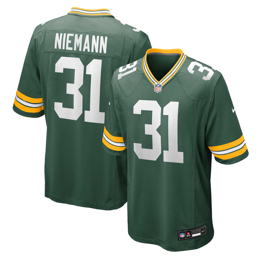 Green Bay Packers Nick Niemann Nike Team Game Jersey - Green