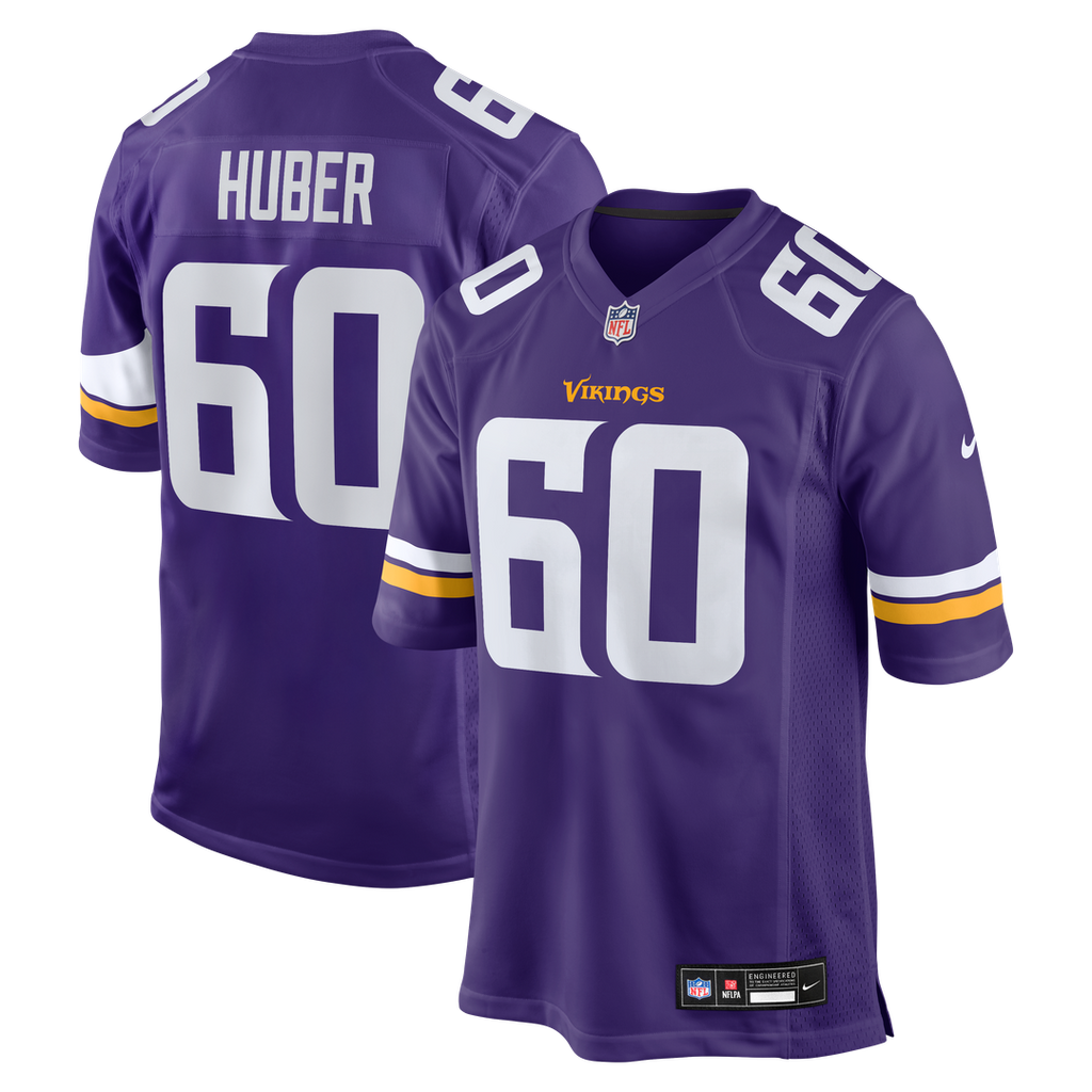 Minnesota Vikings Joe Huber Nike Team Game Jersey - Purple