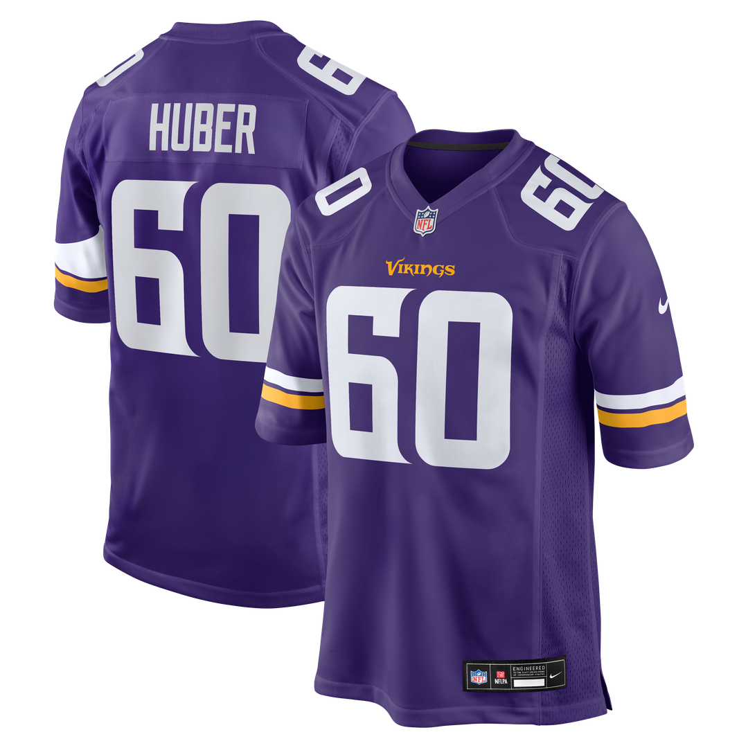 Minnesota Vikings Joe Huber Nike Team Game Jersey - Purple