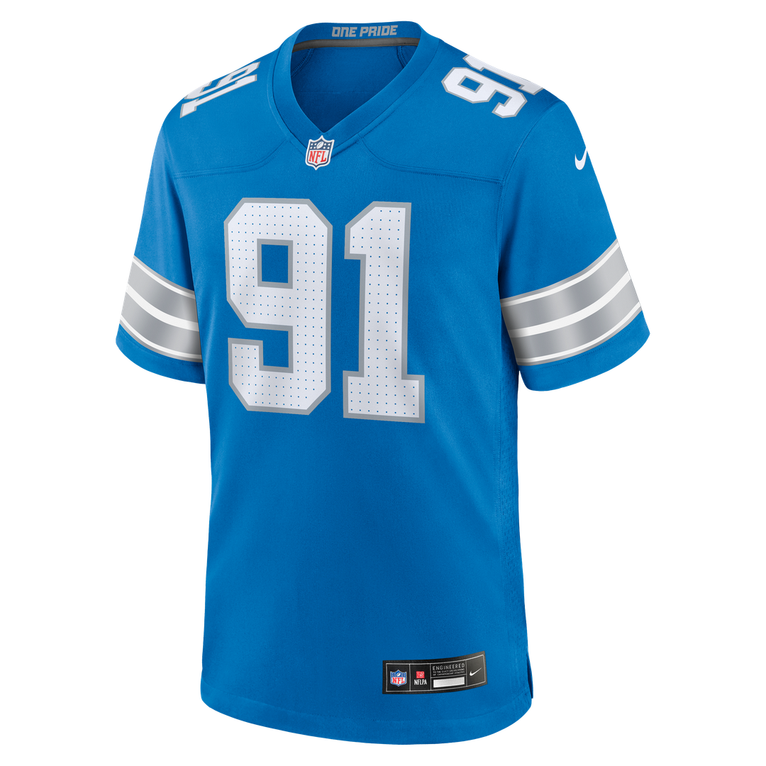Detroit Lions Tyleik Williams Nike Team Game Jersey - Blue