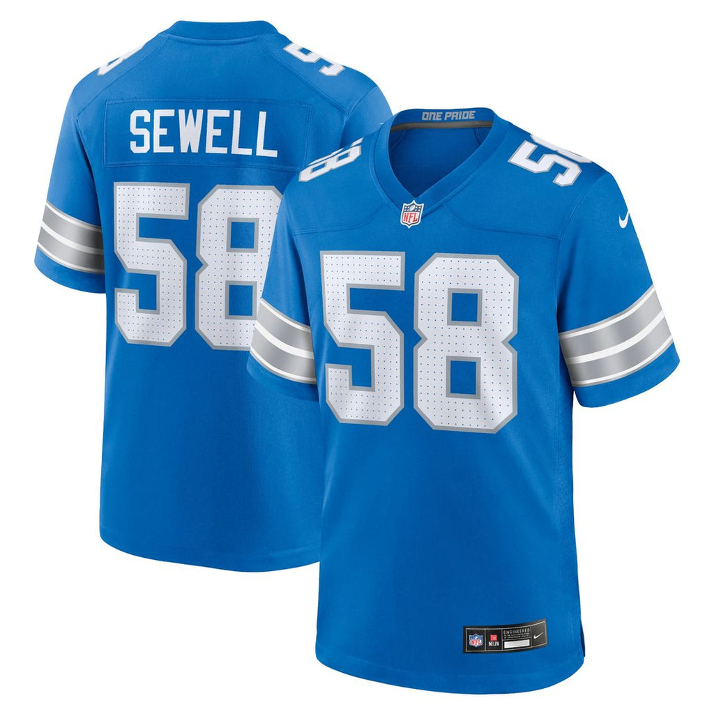 Detroit Lions Penei Sewell Nike 2nd Alternate Game Jersey - Black