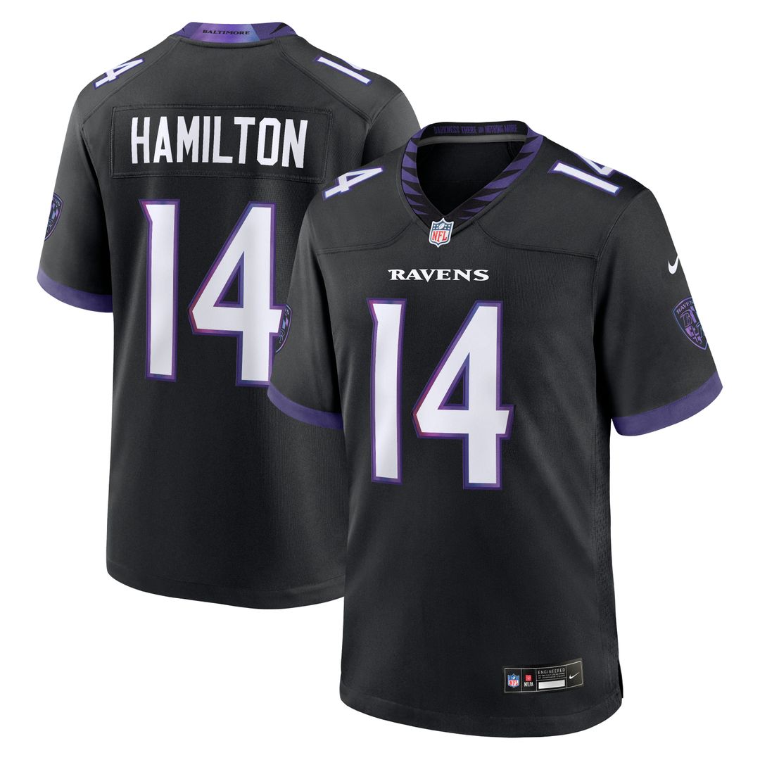 Baltimore Ravens Kyle Hamilton Nike Alternate Game Jersey - Black