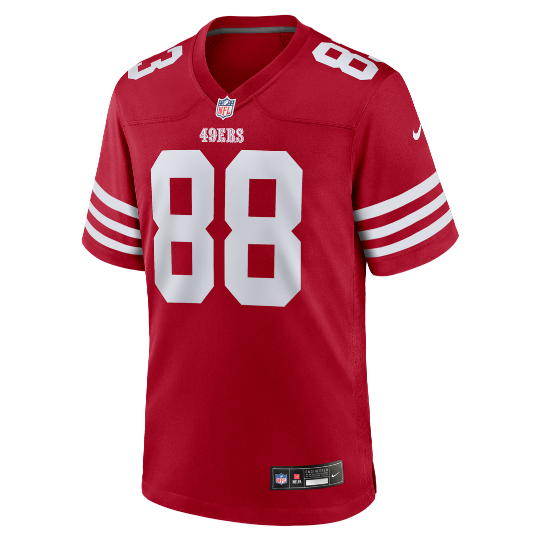 San Francisco 49ers Jake Tonges Nike Team Game Jersey - Scarlet